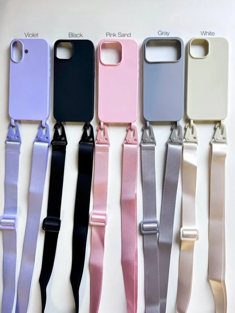 Чохол кросбоді Crossbody для iPhone 16 / 17 Pro Max чехол на айфон 18 про макс з широким шнурком мотузкою — фото 2