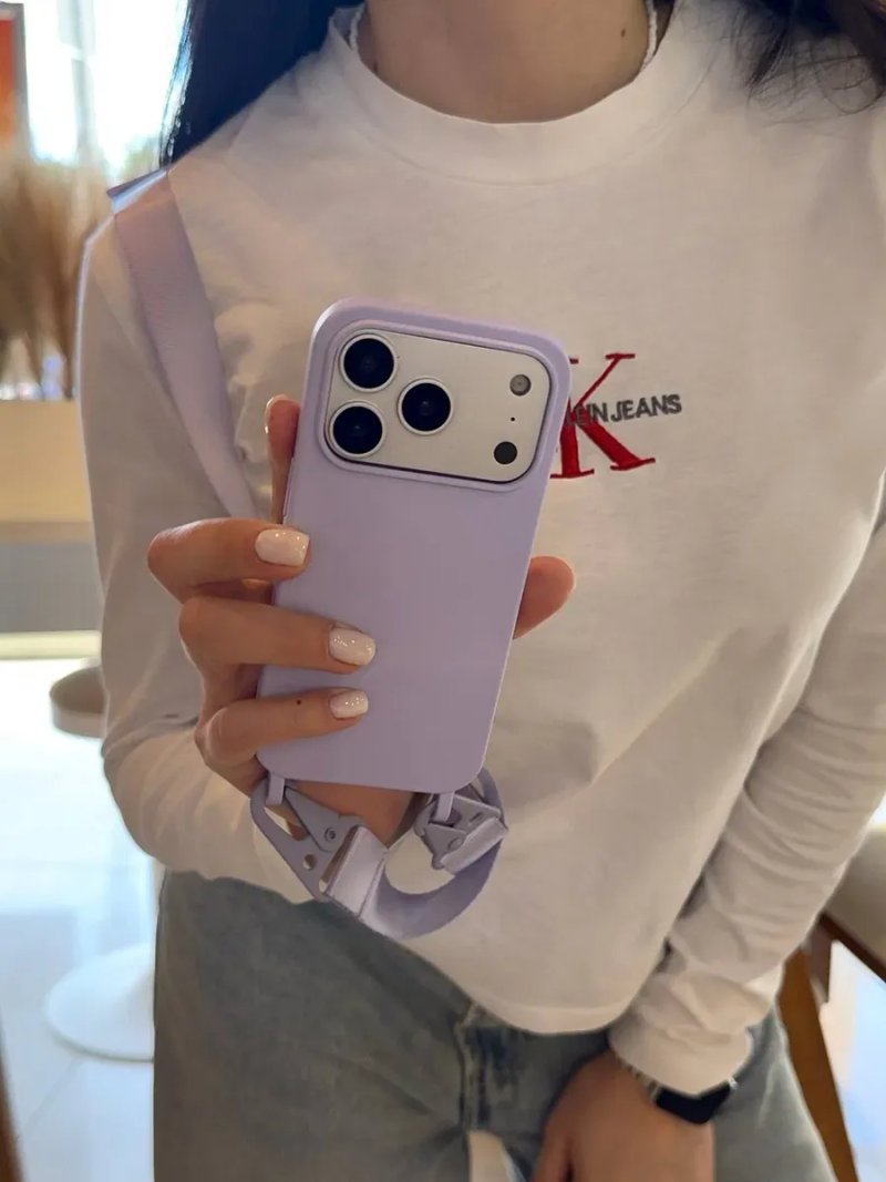 Чохол кросбоді Crossbody для iPhone 16 / 17 Pro Max чехол на айфон 18 про макс з широким шнурком мотузкою — фото 4