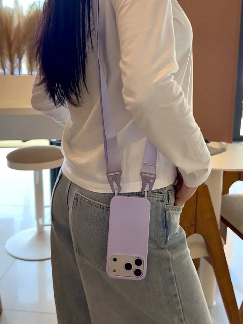 Чохол кросбоді Crossbody для iPhone 16 / 17 Pro Max чехол на айфон 18 про макс з широким шнурком мотузкою — фото 5