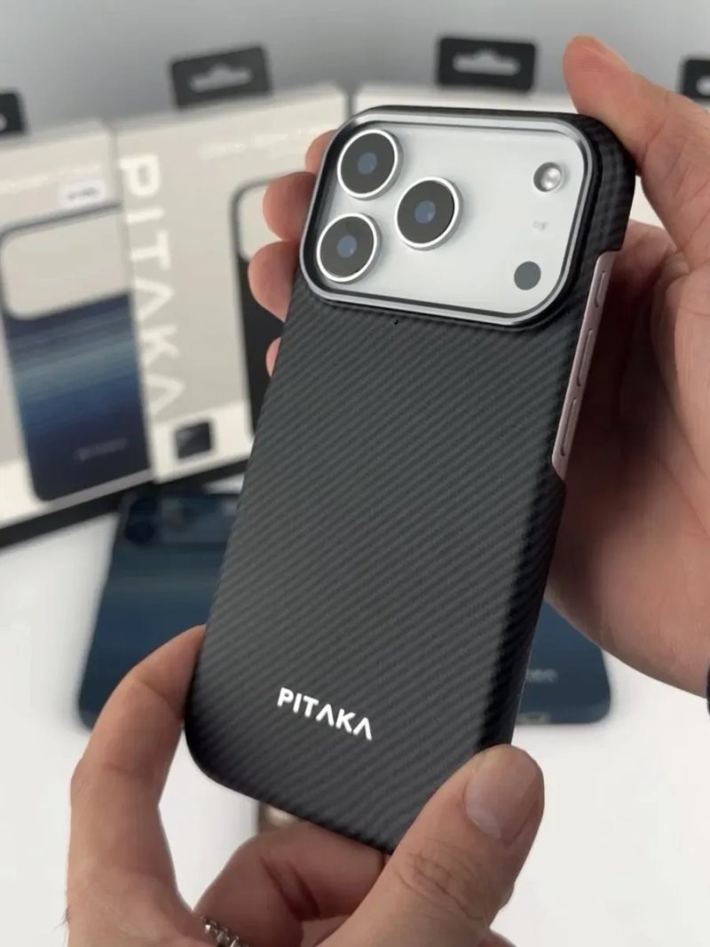 Чохол Пітака для айфон 17 про макс чехол pitaka iPhone pro max карбон тонкий відкриті кнопки — фото 4