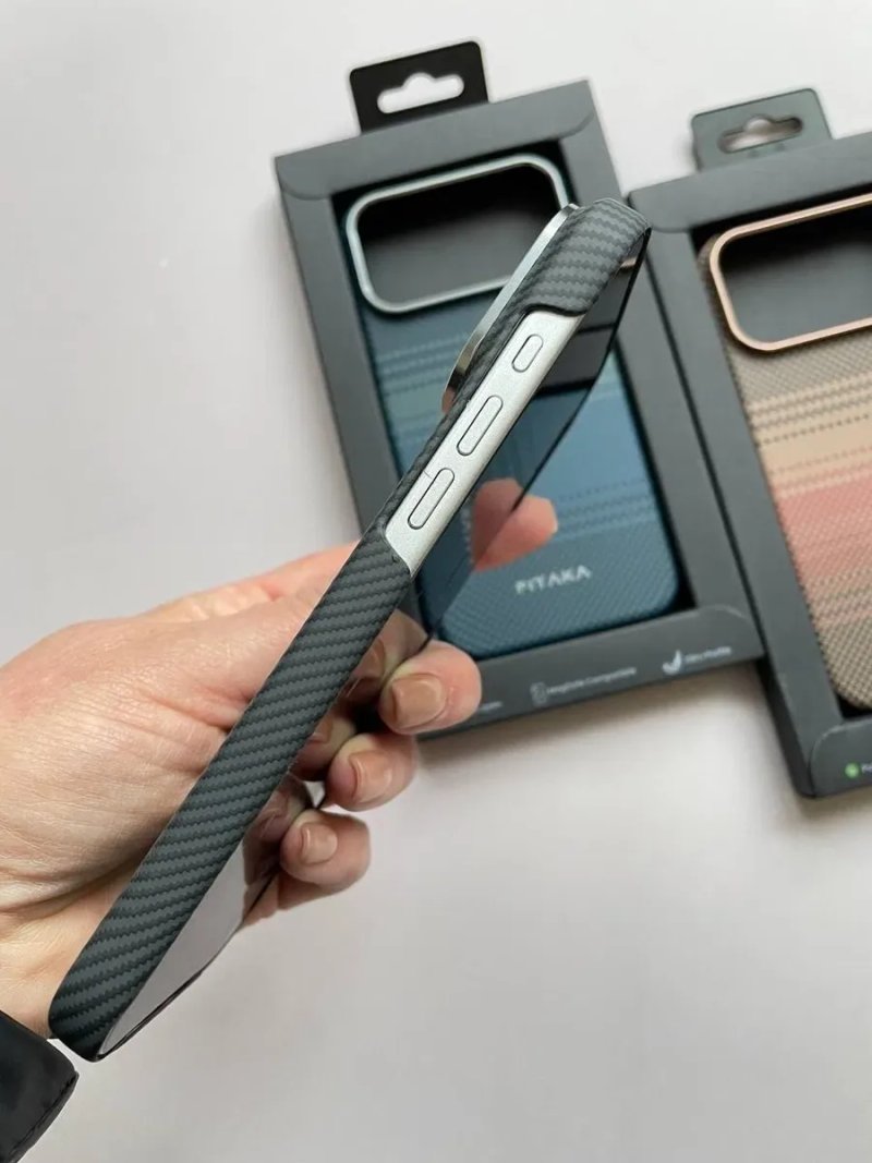 Чохол пітака pitaka карбон карбоновий ультра тонкий iPhone 17 Pro Max чехол айфон про макс magsafe — фото 5