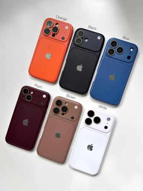 Чохол протиударний силіконовий для iPhone 15 / 16 Pro Max чехол айфон про макс имитация оранж імітація 18 закрита камера захист камери