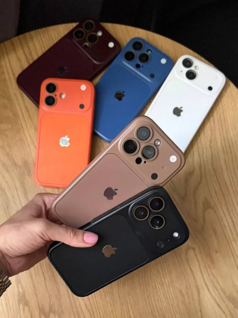 Чохол протиударний силіконовий для iPhone 15 / 16 Pro Max чехол айфон про макс имитация оранж імітація 18 закрита камера захист камери — фото 3