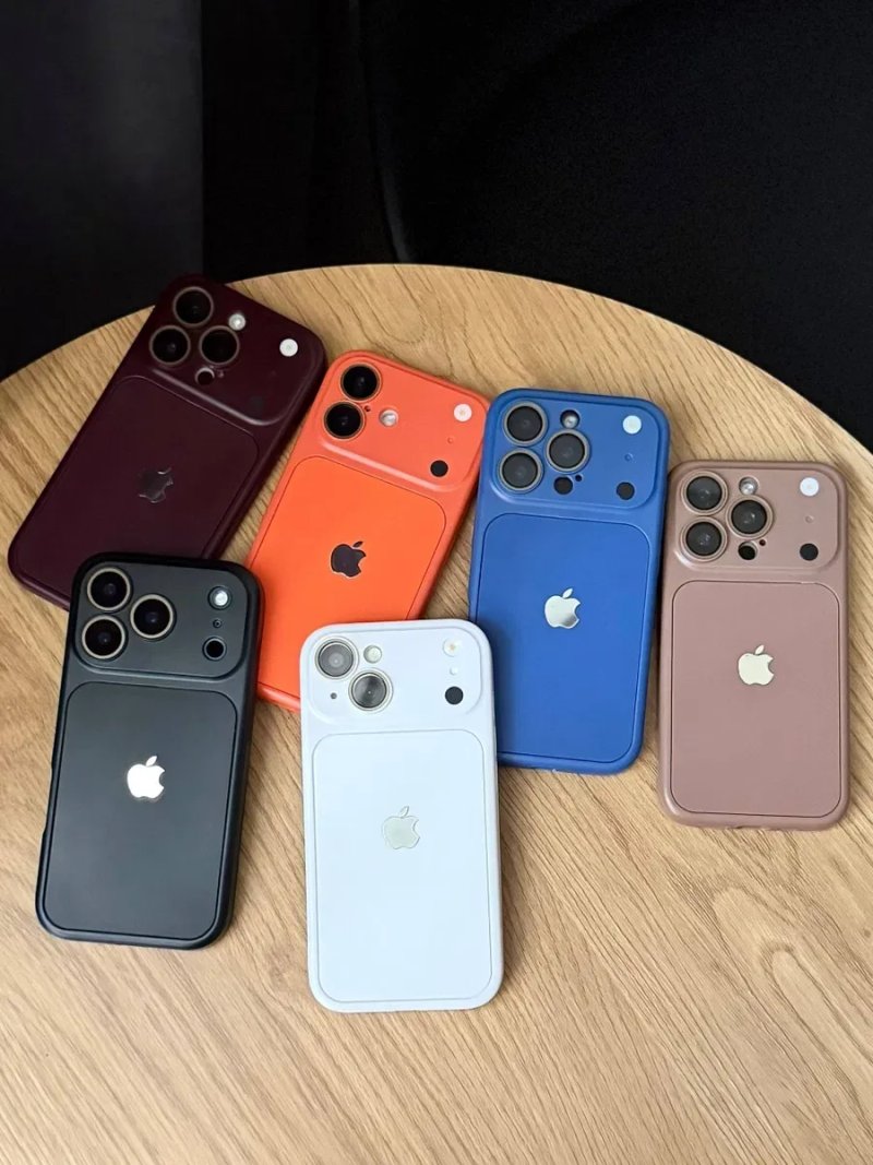 Чохол протиударний силіконовий для iPhone 15 / 16 Pro Max чехол айфон про макс имитация оранж імітація 18 закрита камера захист камери — фото 4