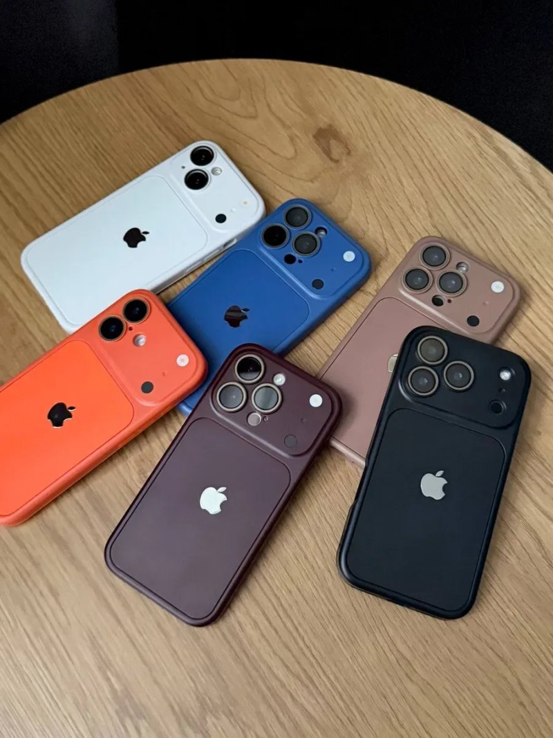 Чохол протиударний силіконовий для iPhone 15 / 16 Pro Max чехол айфон про макс имитация оранж імітація 18 закрита камера захист камери — фото 6