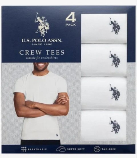 Чоловіча базова футболка US Polo Assn (оригінал) розміри M, L, XL