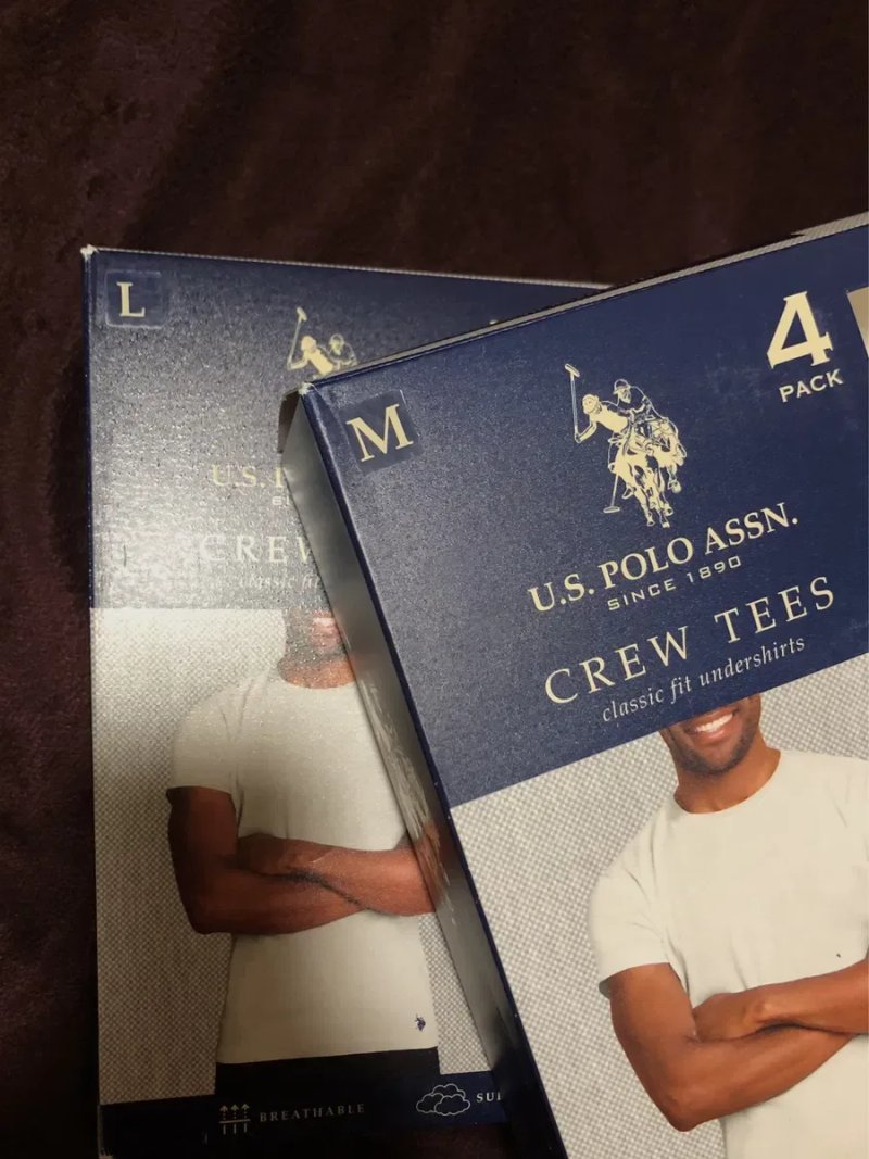 Чоловіча базова футболка US Polo Assn (оригінал) розміри M, L, XL — фото 7