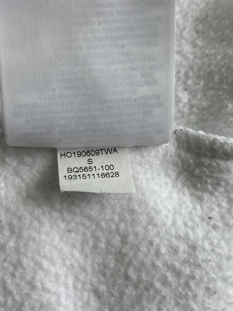 Чоловіча Біла Кофта Худі Найк Джордан Nike Air Jordan Fleece Pullover Hoodie Size S С Розмір Джемпер Светр Кенгурушка Батнік Пайта Толстовка Оригінал — фото 6