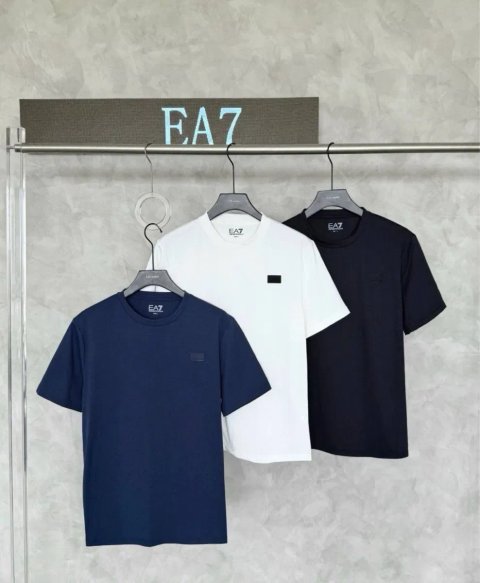 Чоловіча футболка EA7 Emporio Armani M-3XL біла синя чорна