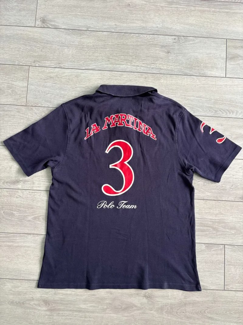 Чоловіча Футболка Поло Ла Мартіна Порше La Martina x Porsche Mannschaft Vintage Size 3XL XXXL 3ХЛ ХХХЛ Розмір Майка Теніска Джерсі Вінтаж Оригінал — фото 2