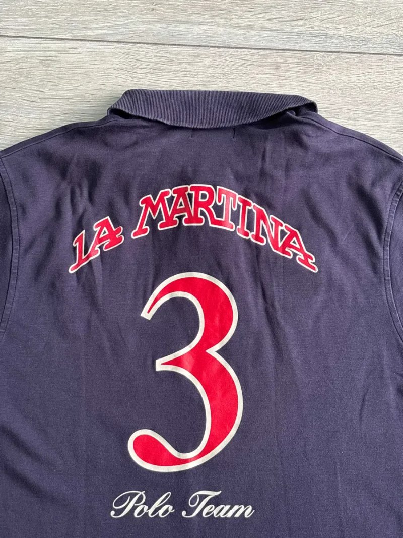 Чоловіча Футболка Поло Ла Мартіна Порше La Martina x Porsche Mannschaft Vintage Size 3XL XXXL 3ХЛ ХХХЛ Розмір Майка Теніска Джерсі Вінтаж Оригінал — фото 4
