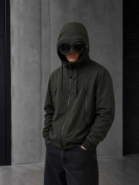 Чоловіча куртка CP Company CP4 преміум якості, стильна демісезонна куртка Soft Shell з мікрофлісовою підкладкою, водовідштовхувальний матеріал