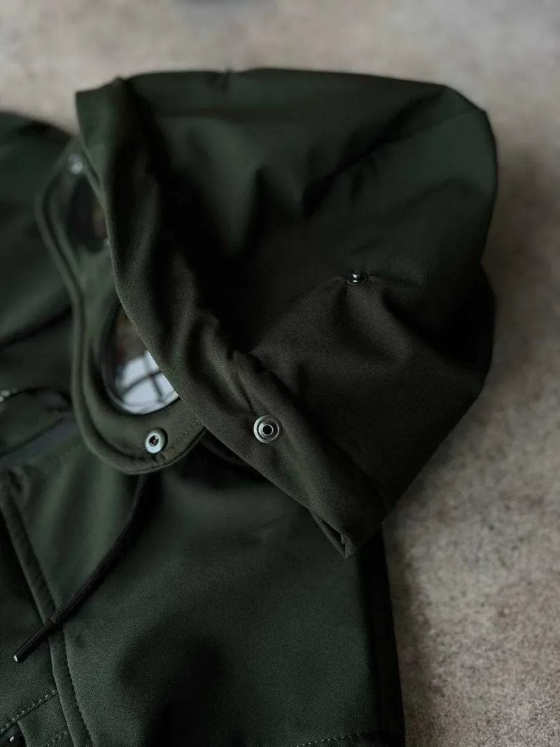 Чоловіча куртка CP Company CP4 преміум якості, стильна демісезонна куртка Soft Shell з мікрофлісовою підкладкою, водовідштовхувальний матеріал — фото 5