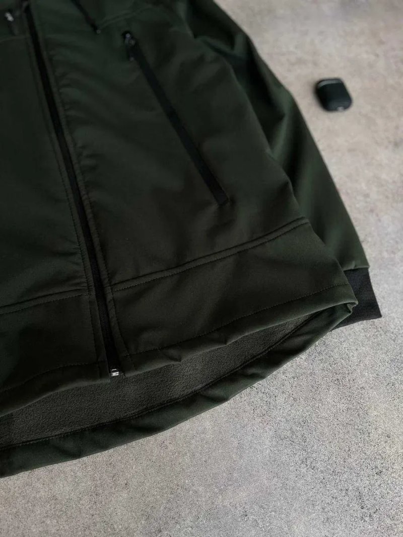 Чоловіча куртка CP Company CP4 преміум якості, стильна демісезонна куртка Soft Shell з мікрофлісовою підкладкою, водовідштовхувальний матеріал — фото 8