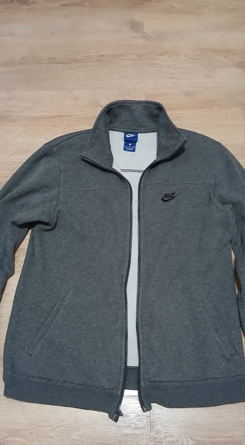 Чоловіча оригінальна кофта Nike, сіра олімпійка, зіпка  розмір S