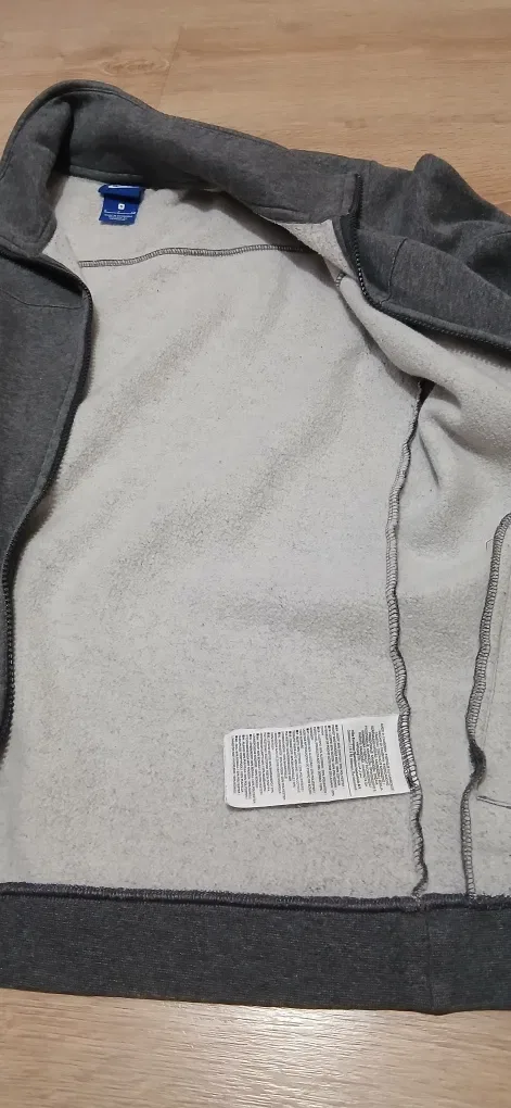 Чоловіча оригінальна кофта Nike, сіра олімпійка, зіпка  розмір S — фото 4