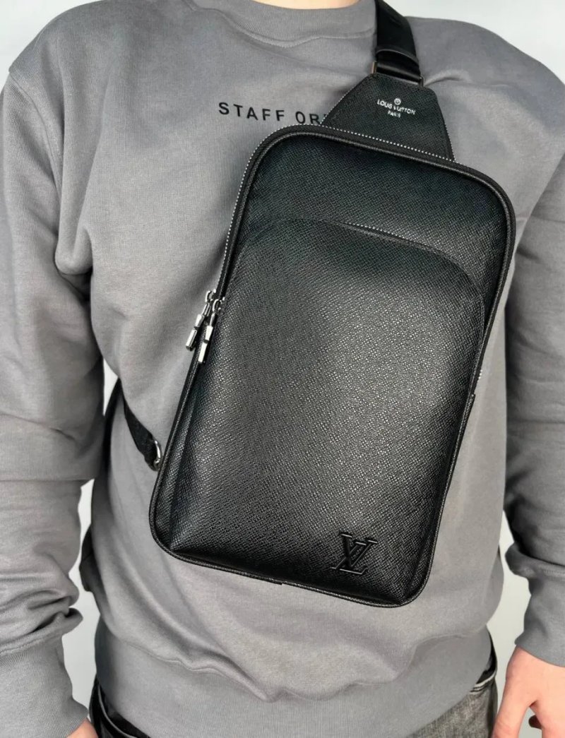 Чоловіча шкіряна сумка/Мужская кожаная сумка louis vuitton — фото 2