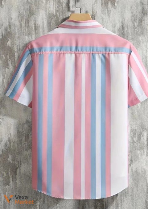 Чоловіча сорочка в смужку розміру L-XL