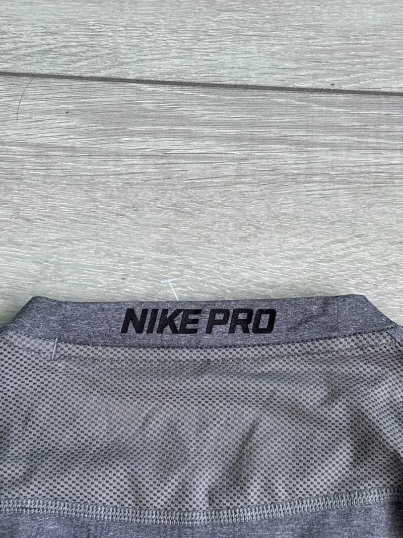 Чоловіча Спортивна Компресійна Кофта Найк Про Nike Pro Therma Compression Size S С Розмір Лонгслів Світшот Рашгард Джерсі Светр Сірий Колір Оригінал — фото 4