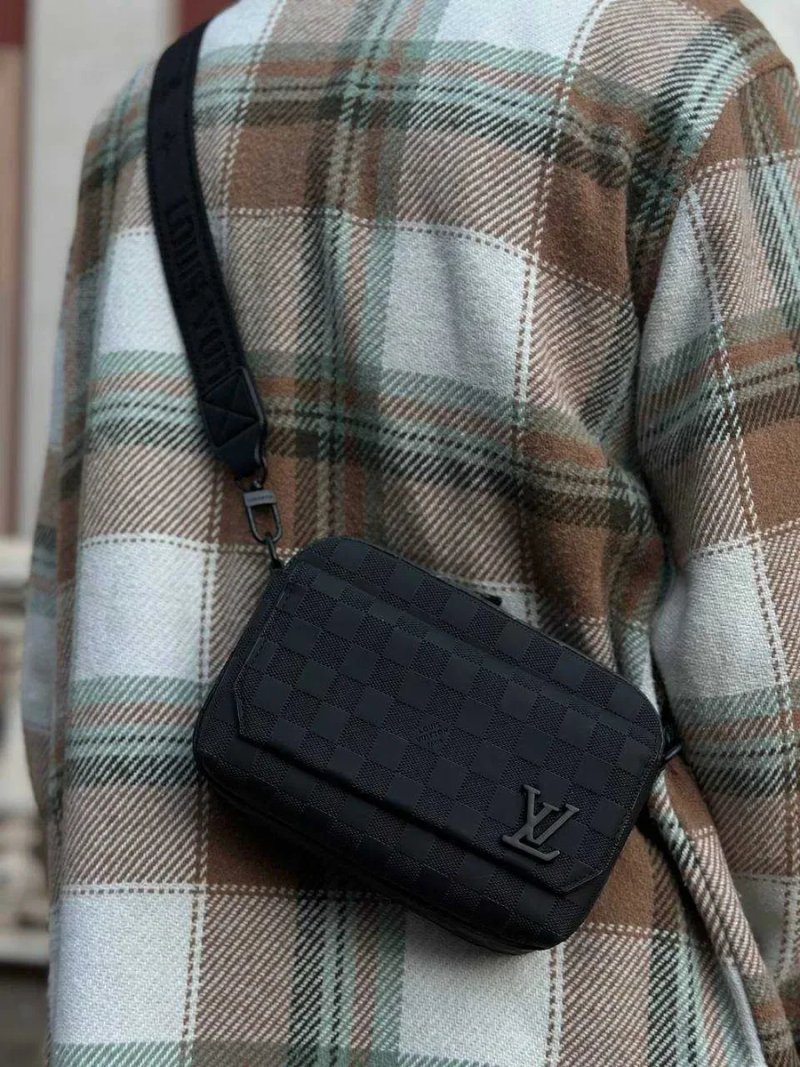Чоловіча сумка через плече Луі Вітон. Мужская сумка LV через плечо Louis Vuitton мессенджер Луи Витон | барсетка чоловіча — фото 4