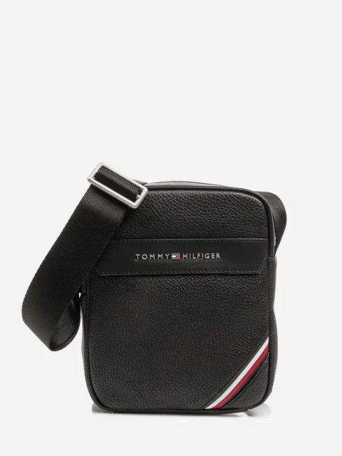 Чоловіча сумка через плече Tommy Hilfiger у чорному кольорі.