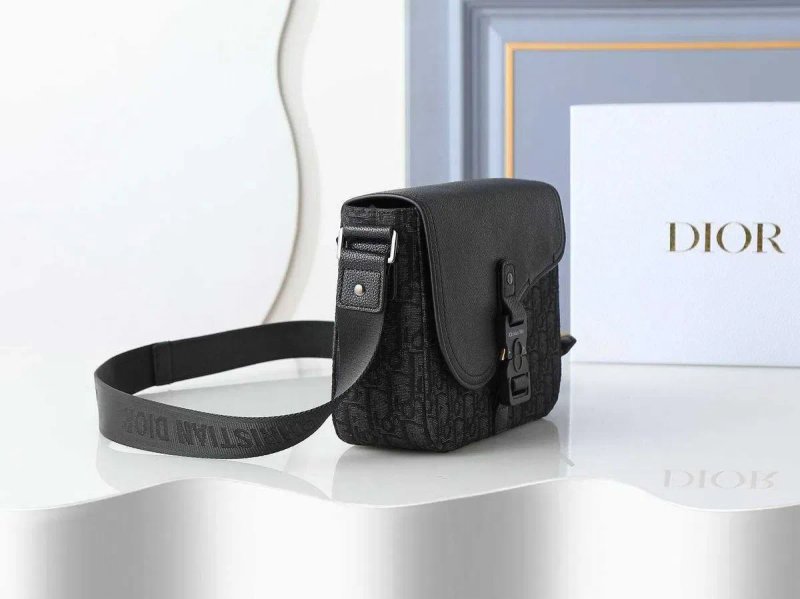 Чоловіча сумка Christian Dior Saddle Messenger with Flap Сумка через плече Діор Месенджер Черная мужская сумка — фото 7