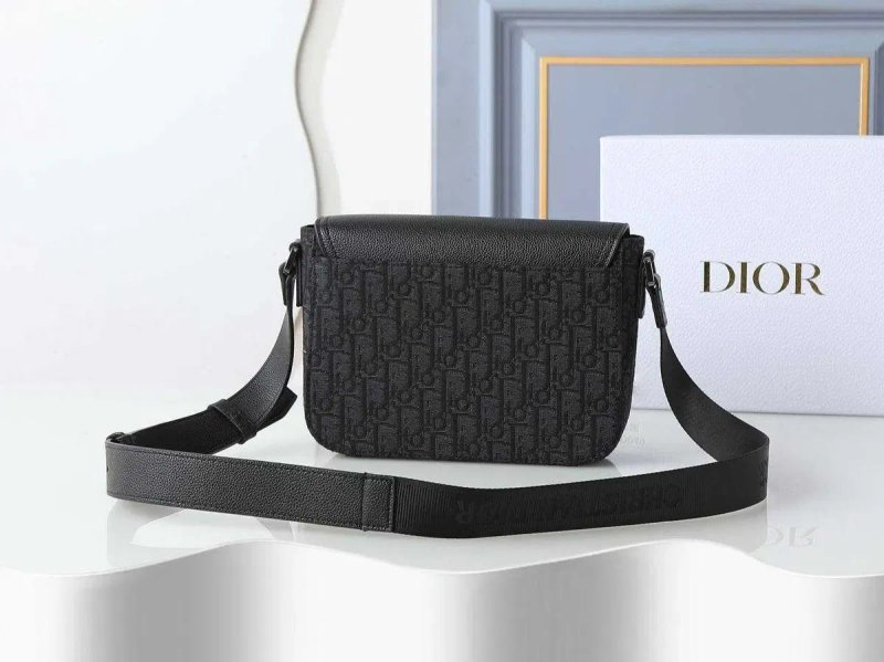 Чоловіча сумка Christian Dior Saddle Messenger with Flap Сумка через плече Діор Месенджер Черная мужская сумка — фото 8
