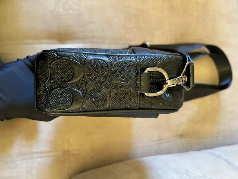 Чоловіча сумка Coach чорна через плече | стильна месенджер | нова — фото 3