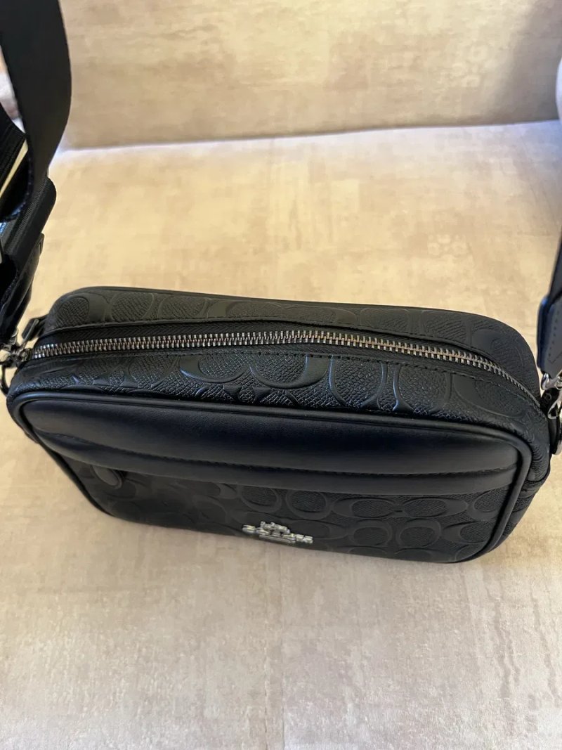 Чоловіча сумка Coach чорна через плече | стильна месенджер | нова — фото 4