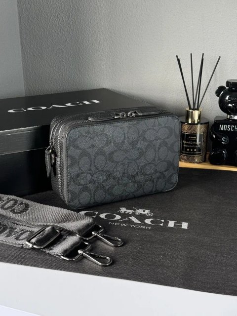 Чоловіча сумка Coach мужская сумка барсетка мессенджер бананка клатч через плечо