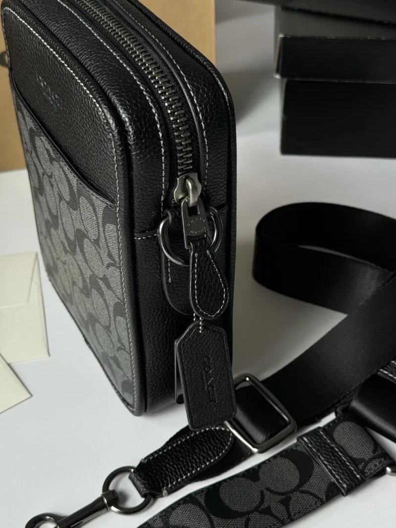 Чоловіча сумка Coach мужская сумка барсетка мессенджер клатч барсетка через плечо — фото 3