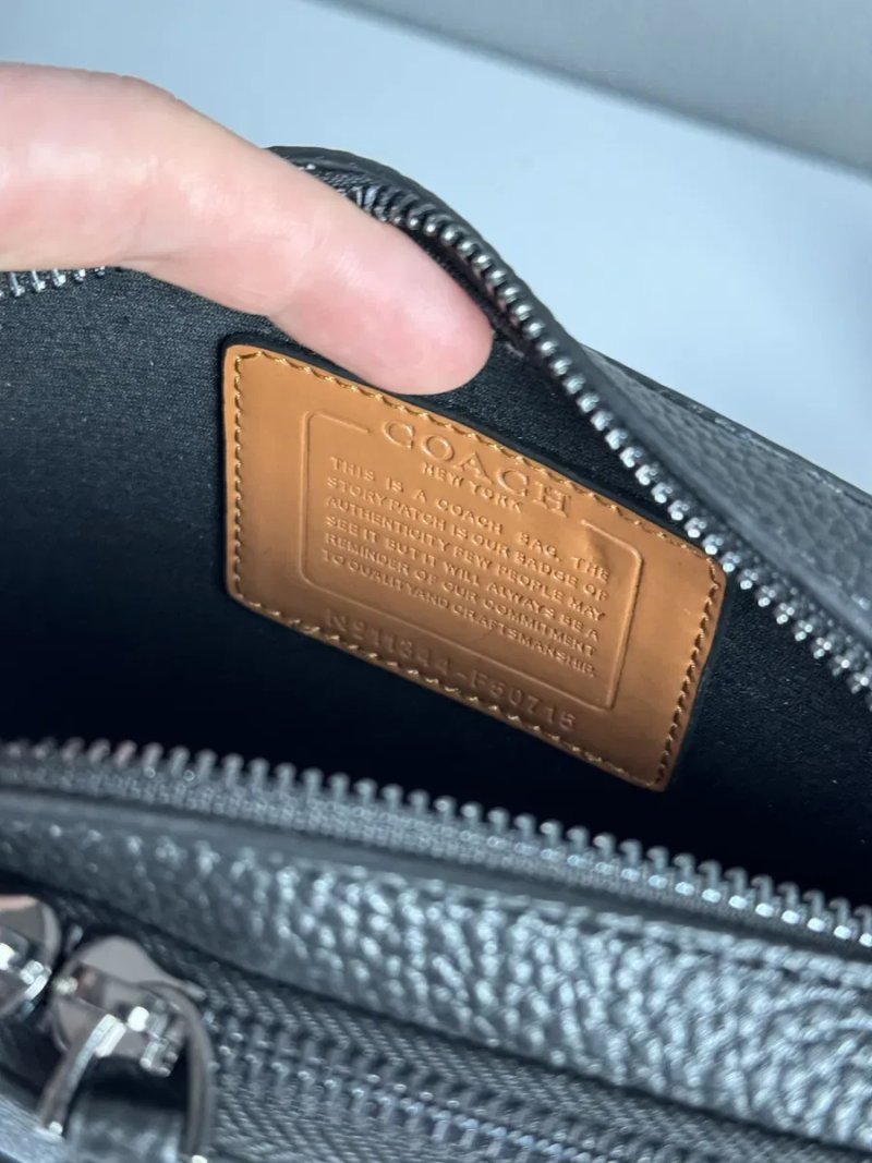 Чоловіча сумка Coach мужская сумка барсетка мессенджер бананка клатч через плечо — фото 5