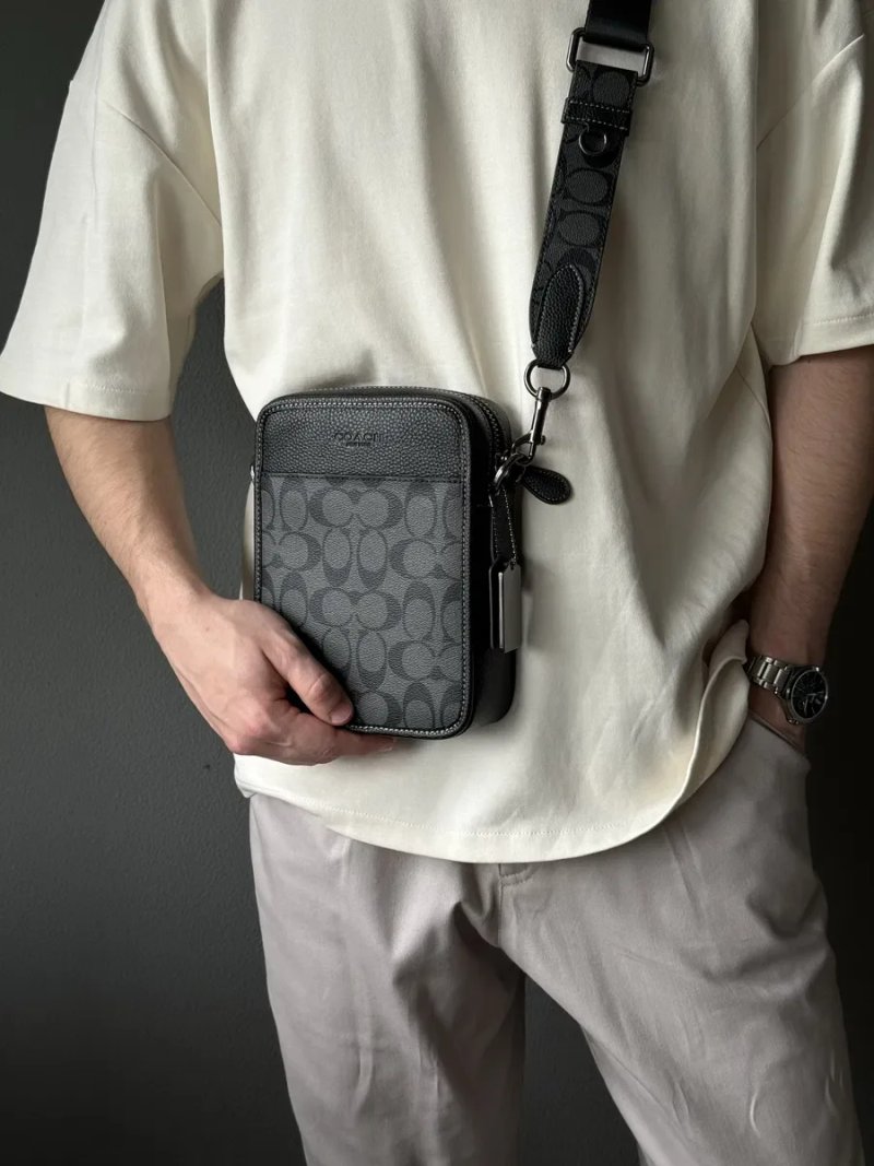 Чоловіча сумка Coach мужская сумка барсетка мессенджер клатч барсетка через плечо — фото 7