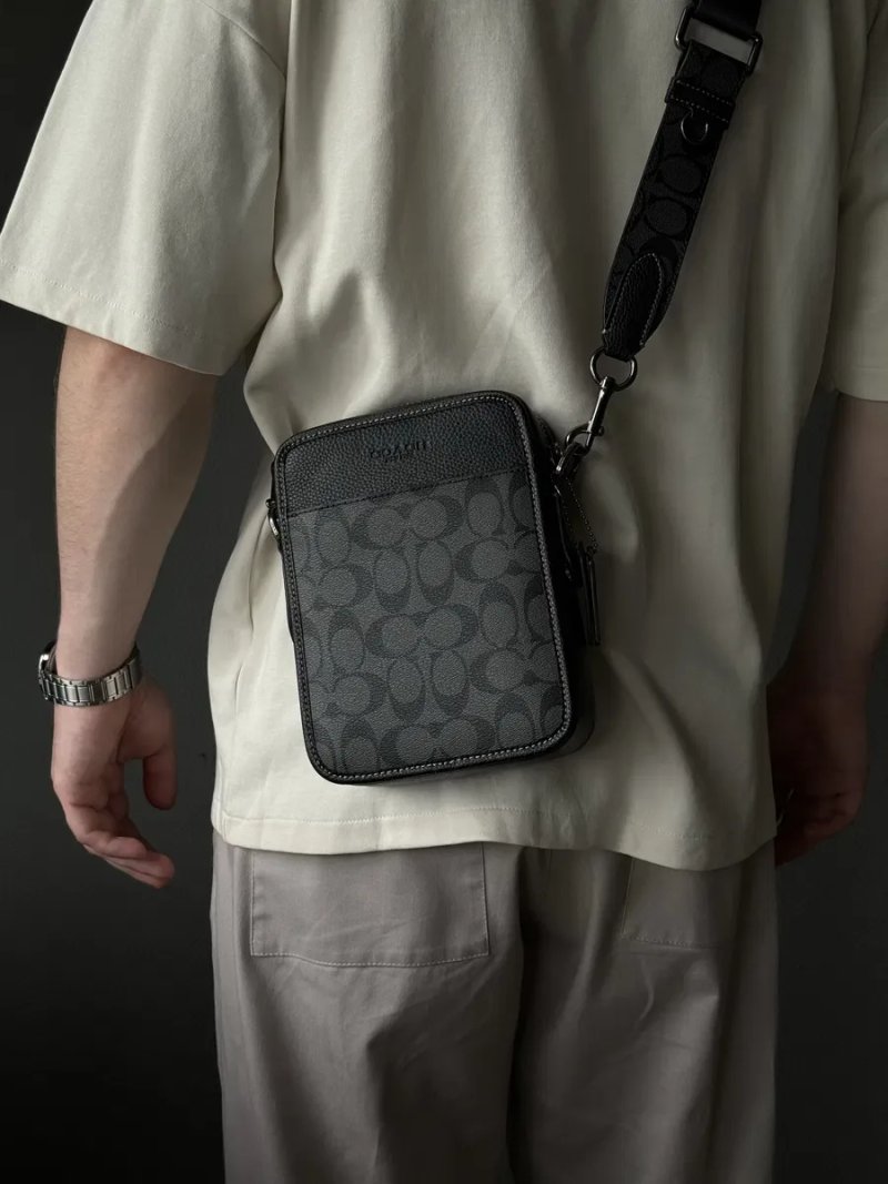 Чоловіча сумка Coach мужская сумка барсетка мессенджер клатч барсетка через плечо — фото 8