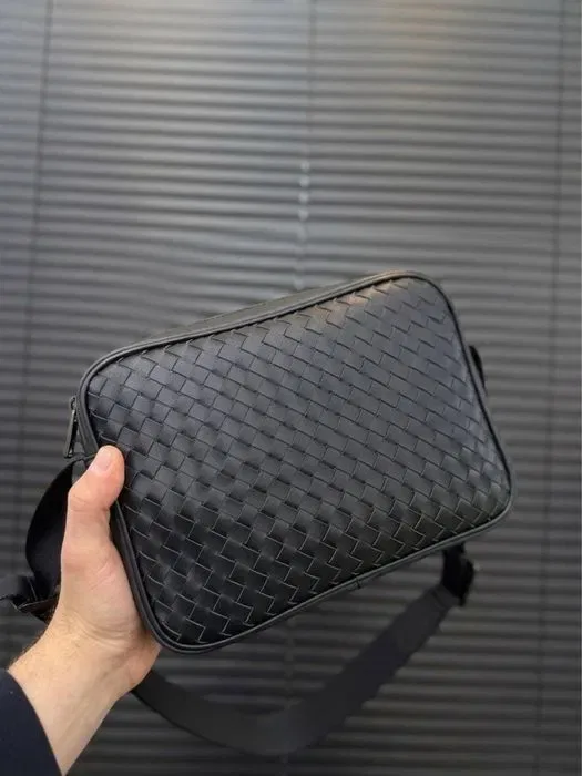 Чоловіча сумка кросбоді мужская сумка кроссбоди bottega veneta  купить — фото 2
