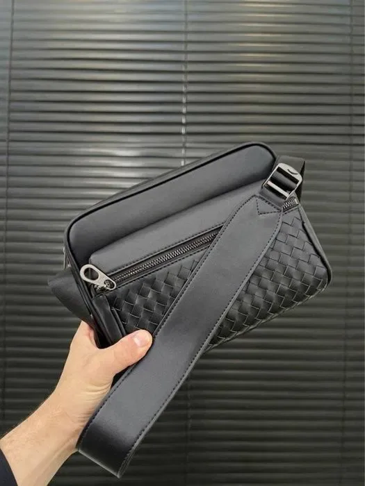 Чоловіча сумка кросбоді мужская сумка кроссбоди bottega veneta  купить — фото 3