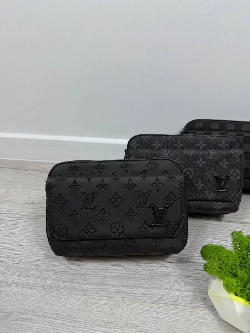 Чоловіча сумка Louis Vuitton через плече | Екошкіра | Барсетка Луї Віттон | Сумка через плече Луи Виттон — фото 2
