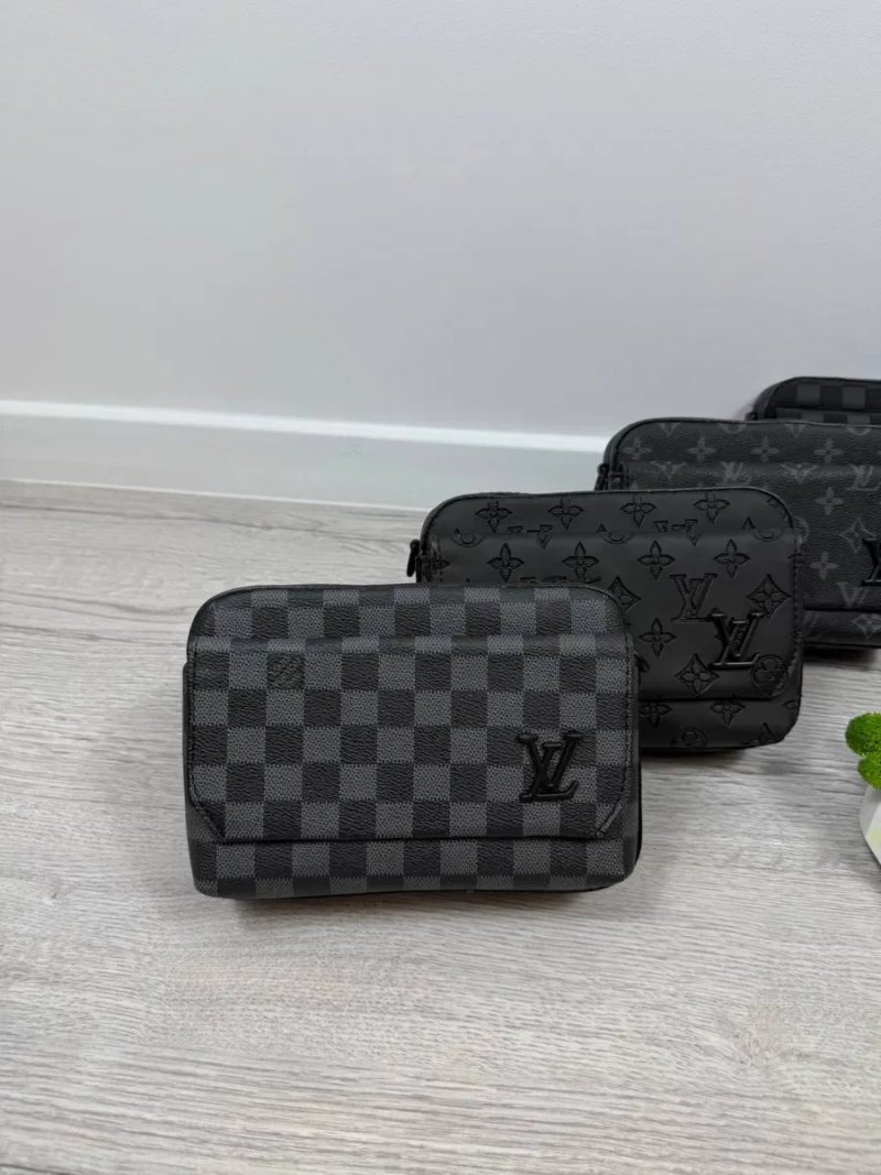 Чоловіча сумка Louis Vuitton через плече | Екошкіра | Барсетка Луї Віттон | Сумка через плече Луи Виттон — фото 6