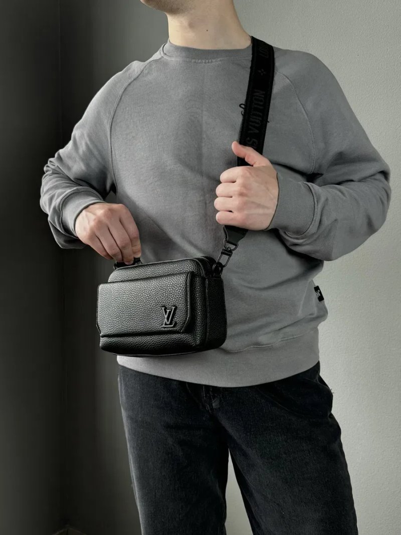 Чоловіча сумка Louis Vuitton мужская сумка барсетка клатч через плечо мессенджер — фото 7
