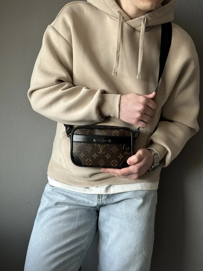 Чоловіча сумка Louis Vuitton мужская сумка барсетка мессенджер через плечо бананка клатч — фото 8