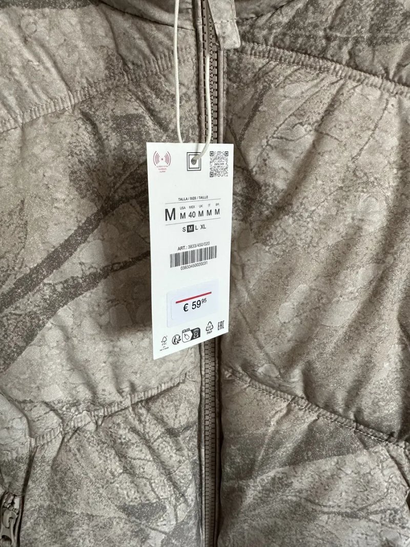 Чоловіча утеплена куртка Oversize Zara. Розмір S та М. — фото 3