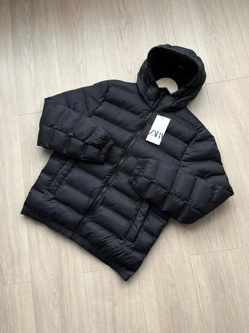 Чоловіча Ветровка ZARA Куртка на Осінь Оригінал Новая Мужская Черная Padded Jacket — фото 6