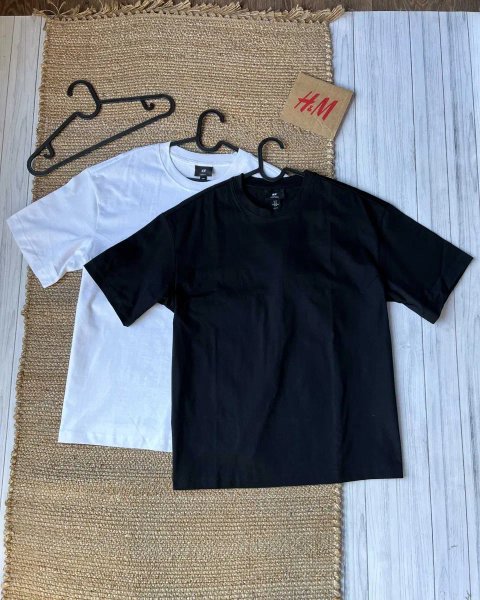 Чоловічі футболки в різних кольорах Relaxed fit H&M, Р - S, M, L, XL