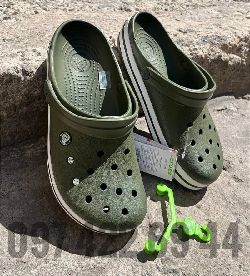Чоловічі  Крокси Crocs Crocband White Унісекс Купити зі знижкою — фото 3