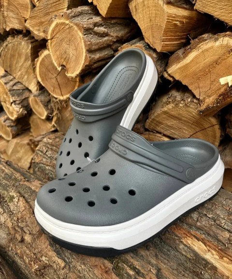 Чоловічі крокси сабо crocband full force grey  crocs crocs crocband full force grey унісекс crocs