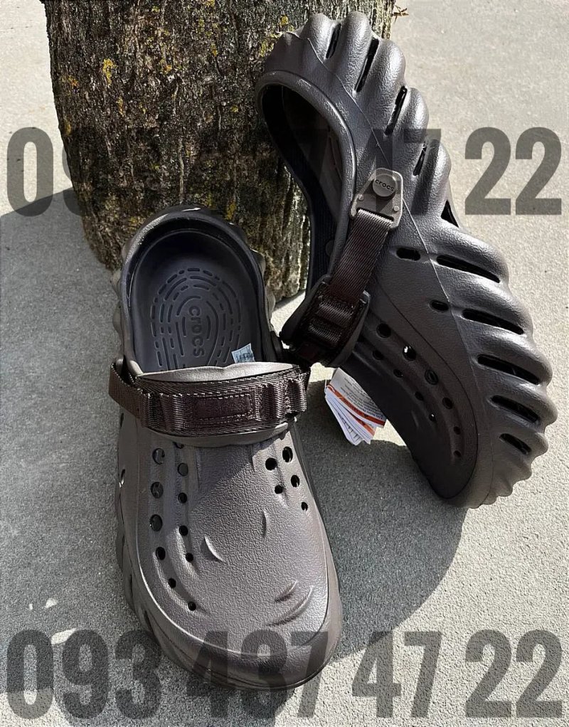 Чоловічі Крокси Сабо Crocs Echo Clog Espresso  Crocs Крокси Сабо Crocs — фото 2
