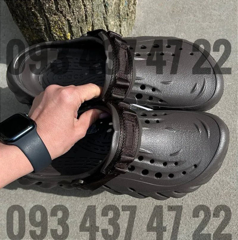 Чоловічі Крокси Сабо Crocs Echo Clog Espresso  Crocs Крокси Сабо Crocs — фото 3