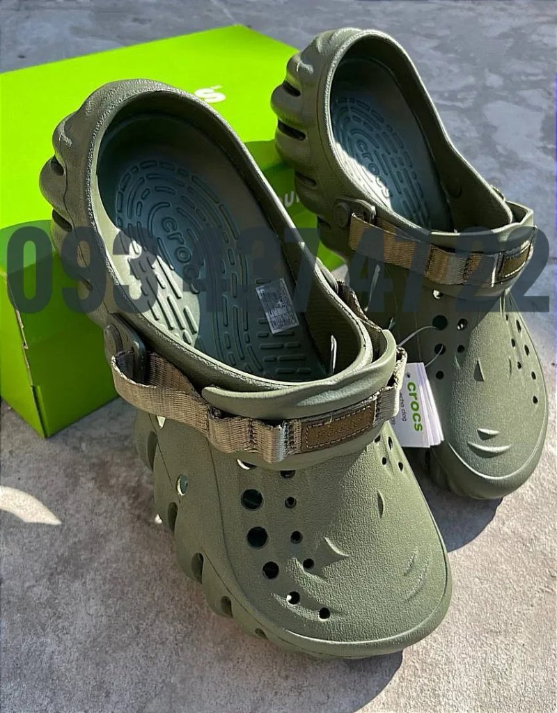 Чоловічі Крокси Сабо Crocs Echo Clog Espresso  Crocs Крокси Сабо Crocs — фото 6