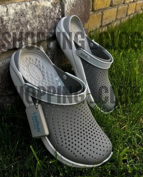 Чоловічі Крокси Сабо Crocs LiteRide лайтрайд сірі купити усі розміри