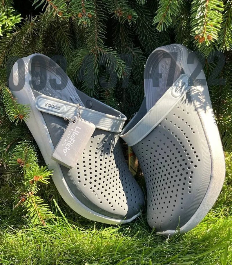 Чоловічі Крокси Сабо Crocs LiteRide лайтрайд сірі купити усі розміри — фото 4